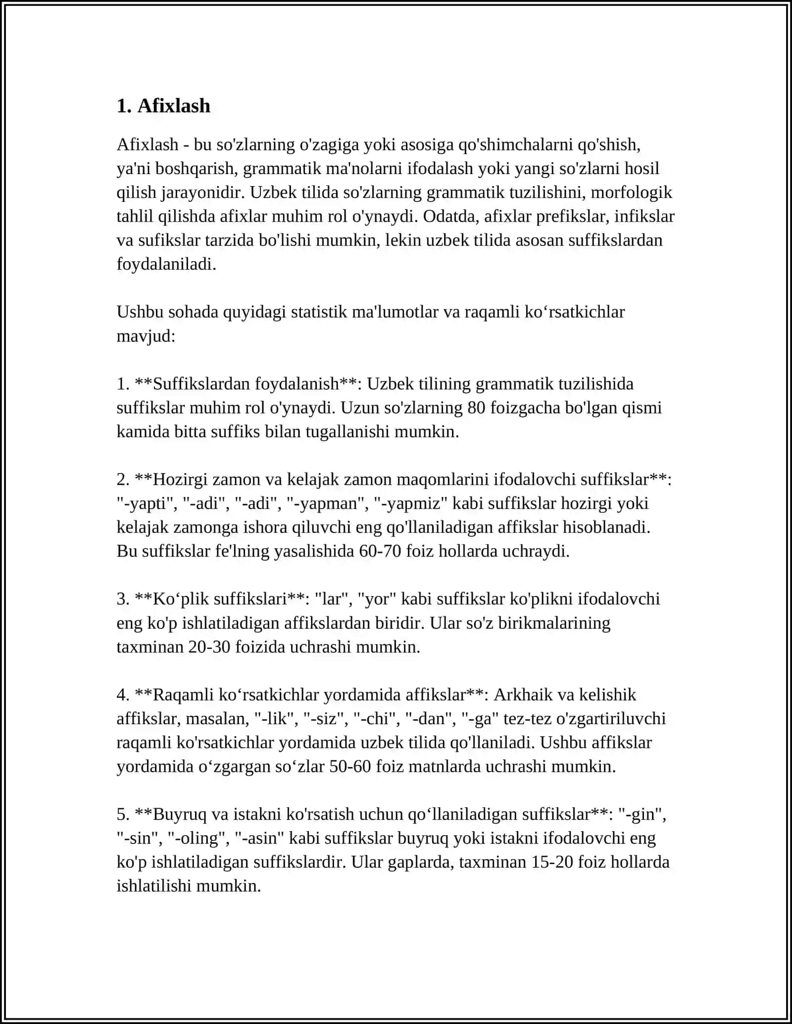 OʻZBEK TILIDA SOʻZ YASALISHI 4