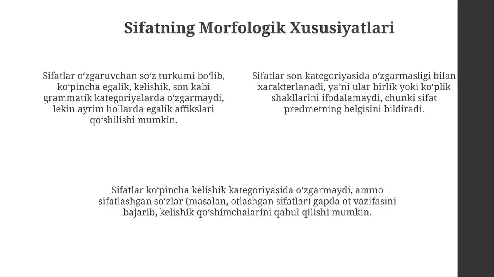 Sifat sòz turkumi 4
