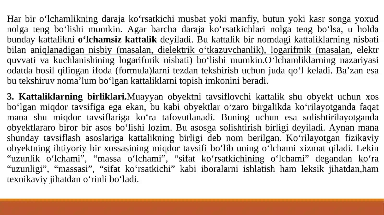 Kattaliklar va birliklаr tizimi 4