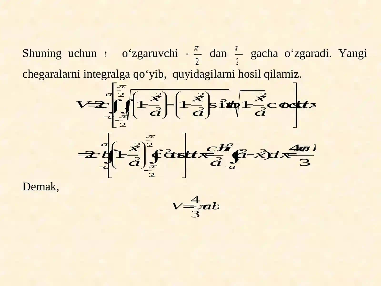Uchо‘lchovli integralni geometriyava fizikaga tadbiq 4