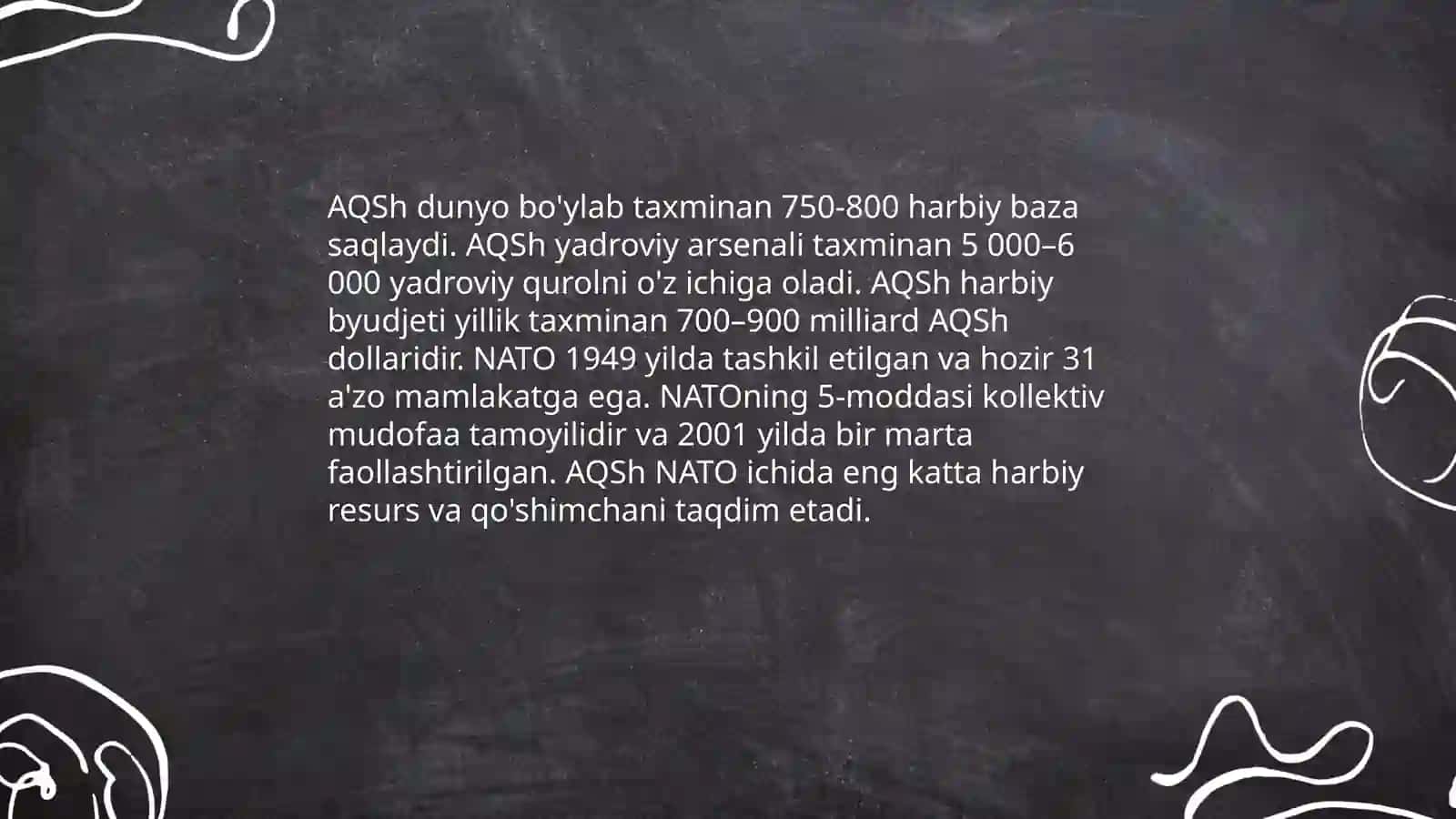Aqsh dunyo yetakchiligi sari 4