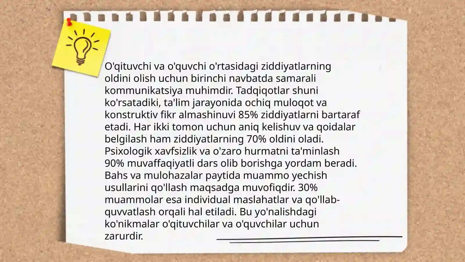 Ta'lim - tarbiya jarayonidagi ziddiyatli vaziyatlarning profilaktikasi 4
