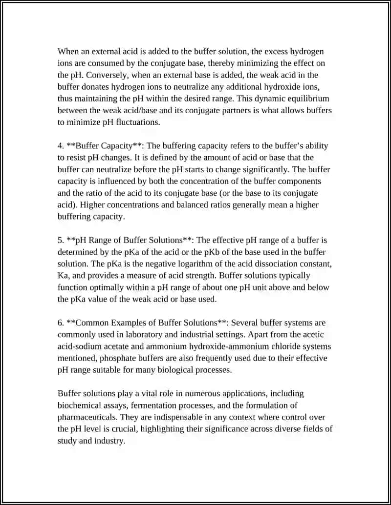 Buffer Solutions 4