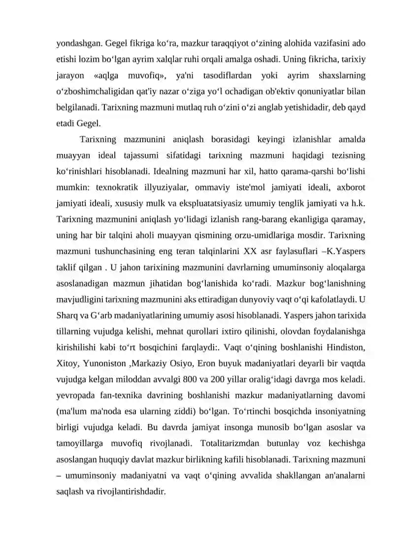 TARIX FALSAFASI VA FALSAFA TARIXI UYG'UNLIGI 4