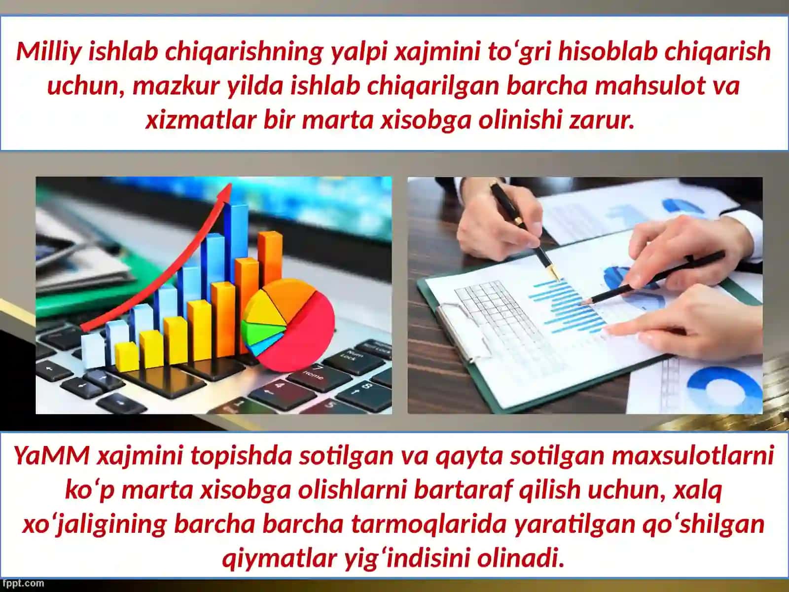 Yalpi milliy maxsulot (YaMM)-millliy xoʻjaliklar 4
