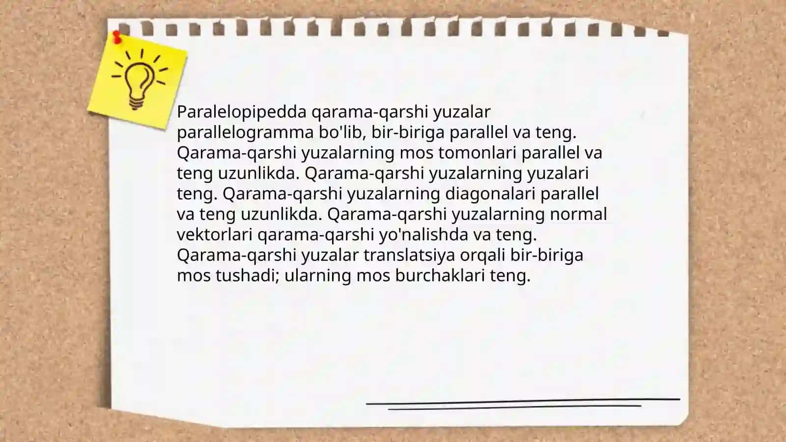 Paralelopiped va uning xossalari 4
