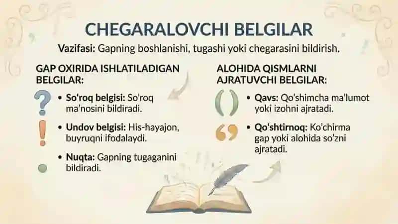 tinish belgilari turlari vazifalari 4
