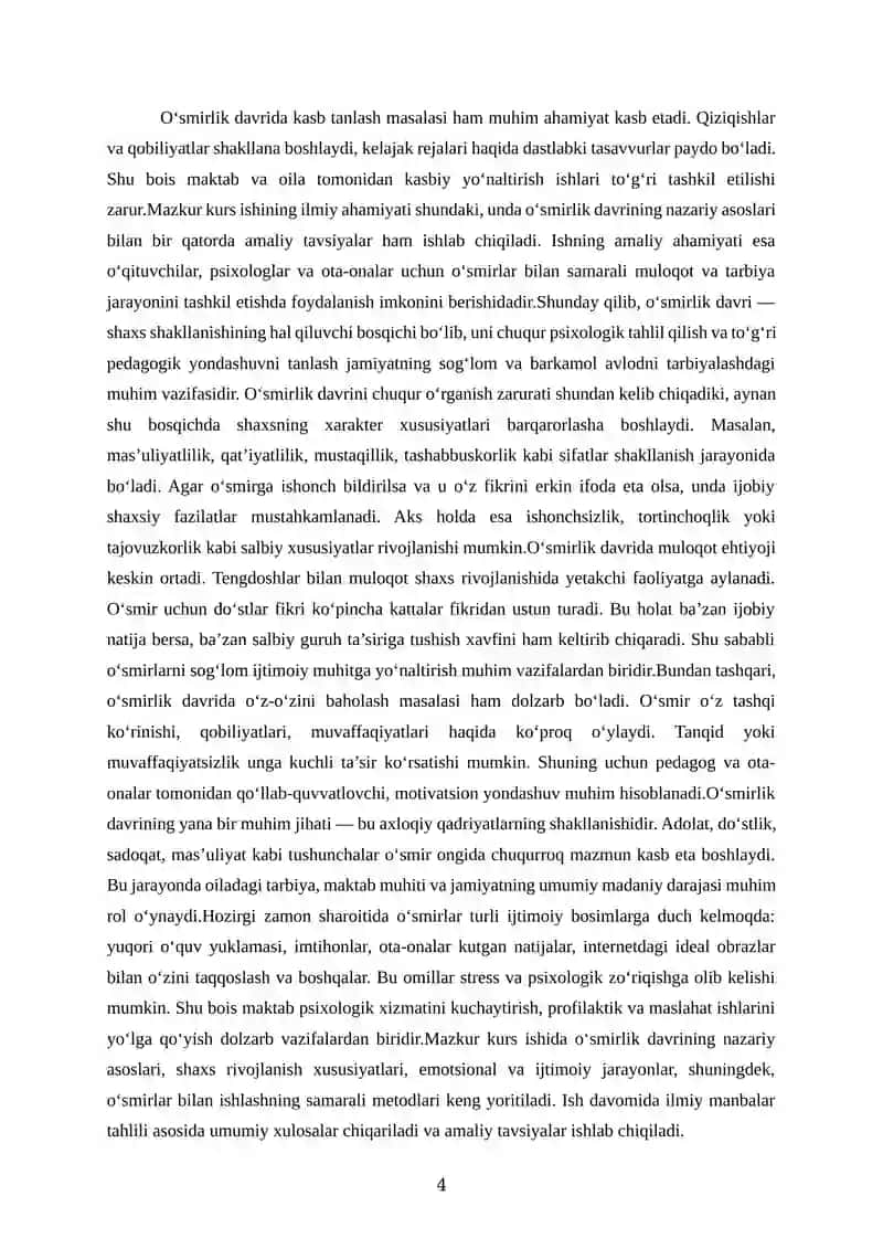 O‘SMIRLAR PSIXOLOGIYASI 4