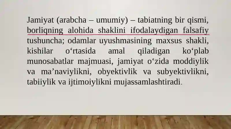 Jamiyat falsafasi 4