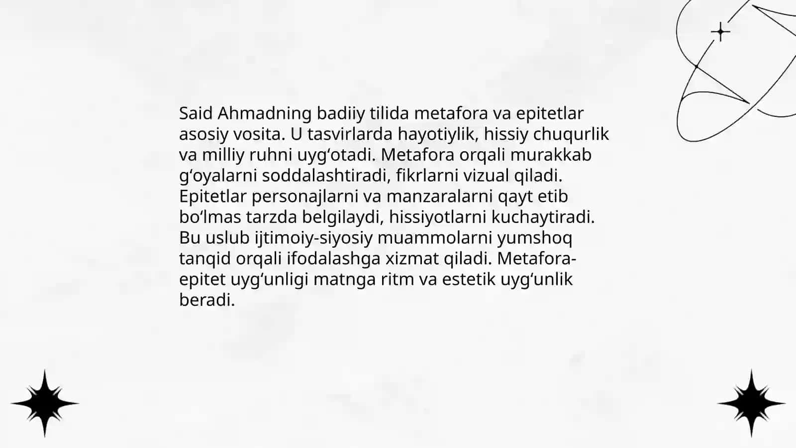 Said Ahmadning soʻz qoʻllash mahorati 4