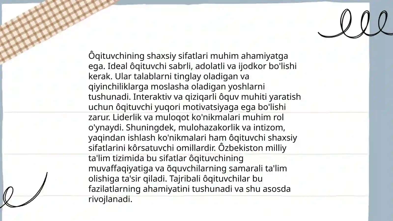 Pedagogik texnikaning tarkibiy qismlari 4