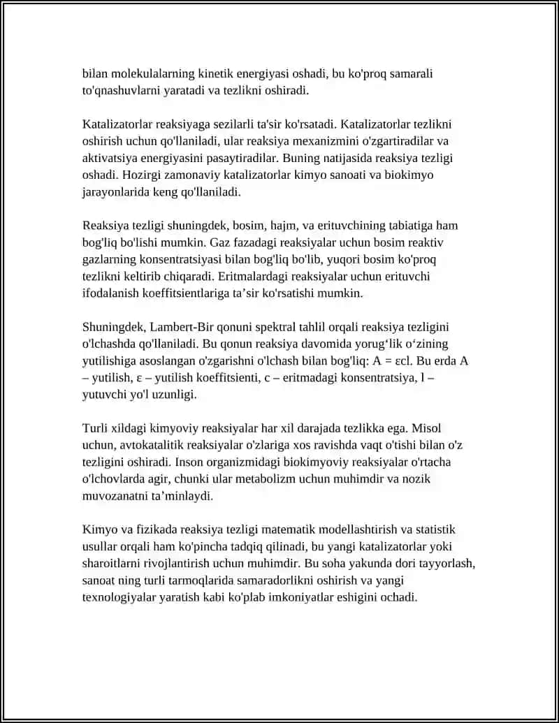 KIMYOVIY KINETIKA NAZARYASI 4