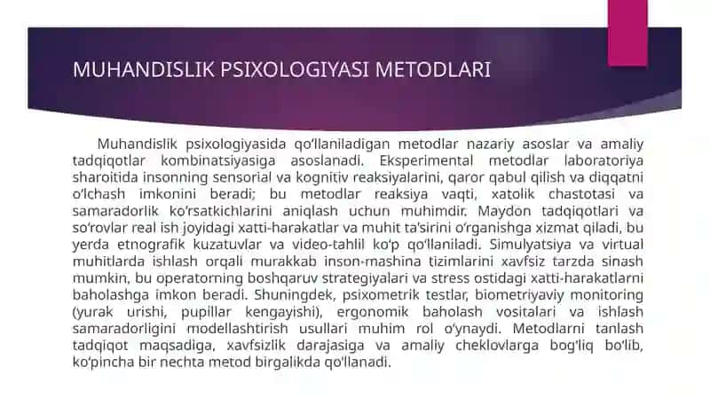 Muhandislik psixologiyasi 4