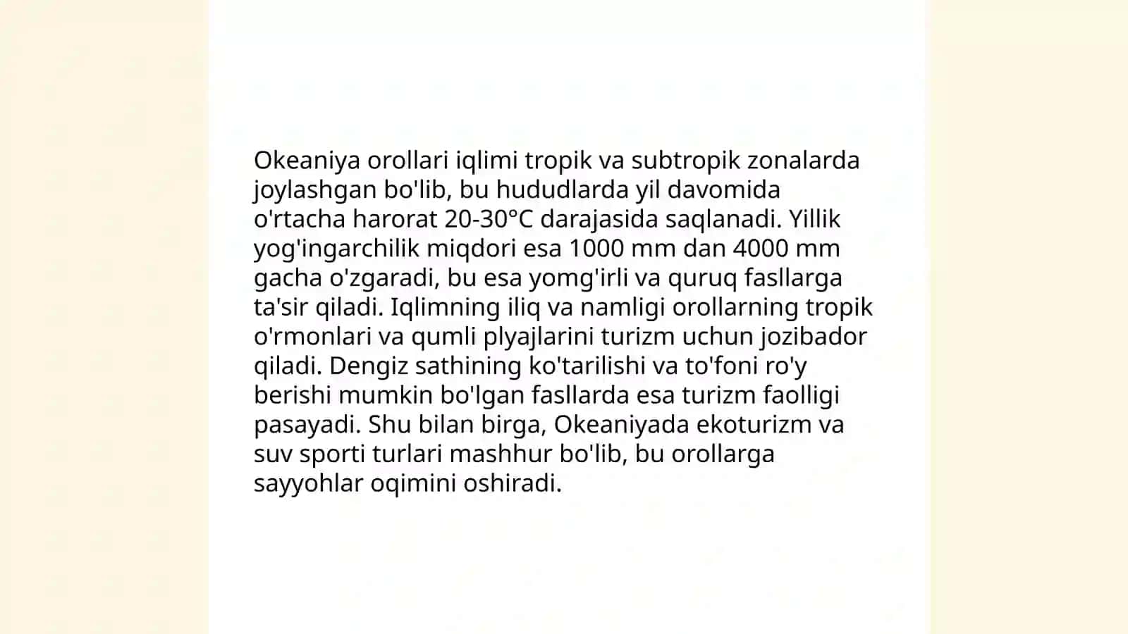 Okeaniya mamlakatlari turizm geografiyasi 4
