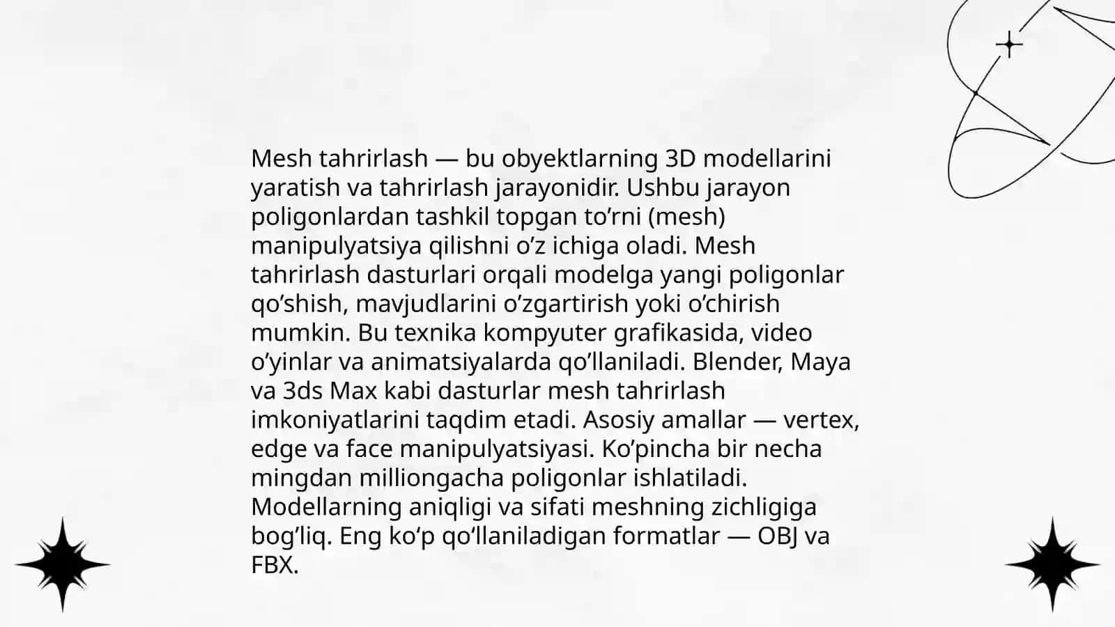 Blender dasturida obyektlarni modellashtirish 4