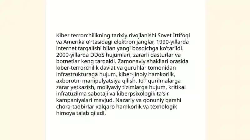 Kiber terrorchilik bu: taʼrif va asosiy tushunchalar 4