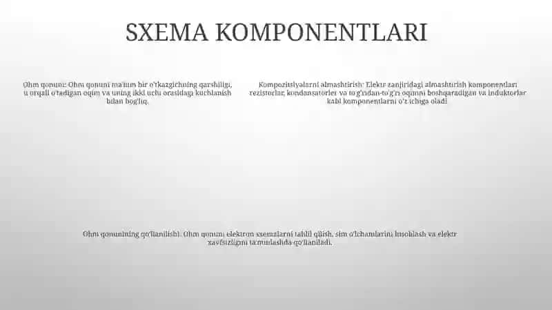 Zanjirni Bir Qismi Uchun Om Qonuni 4