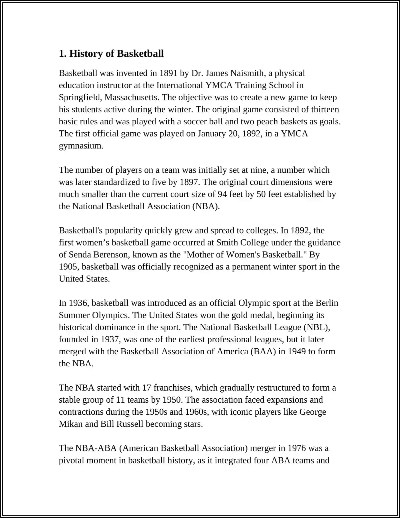 Basketball: Sports in Different Cultures 4