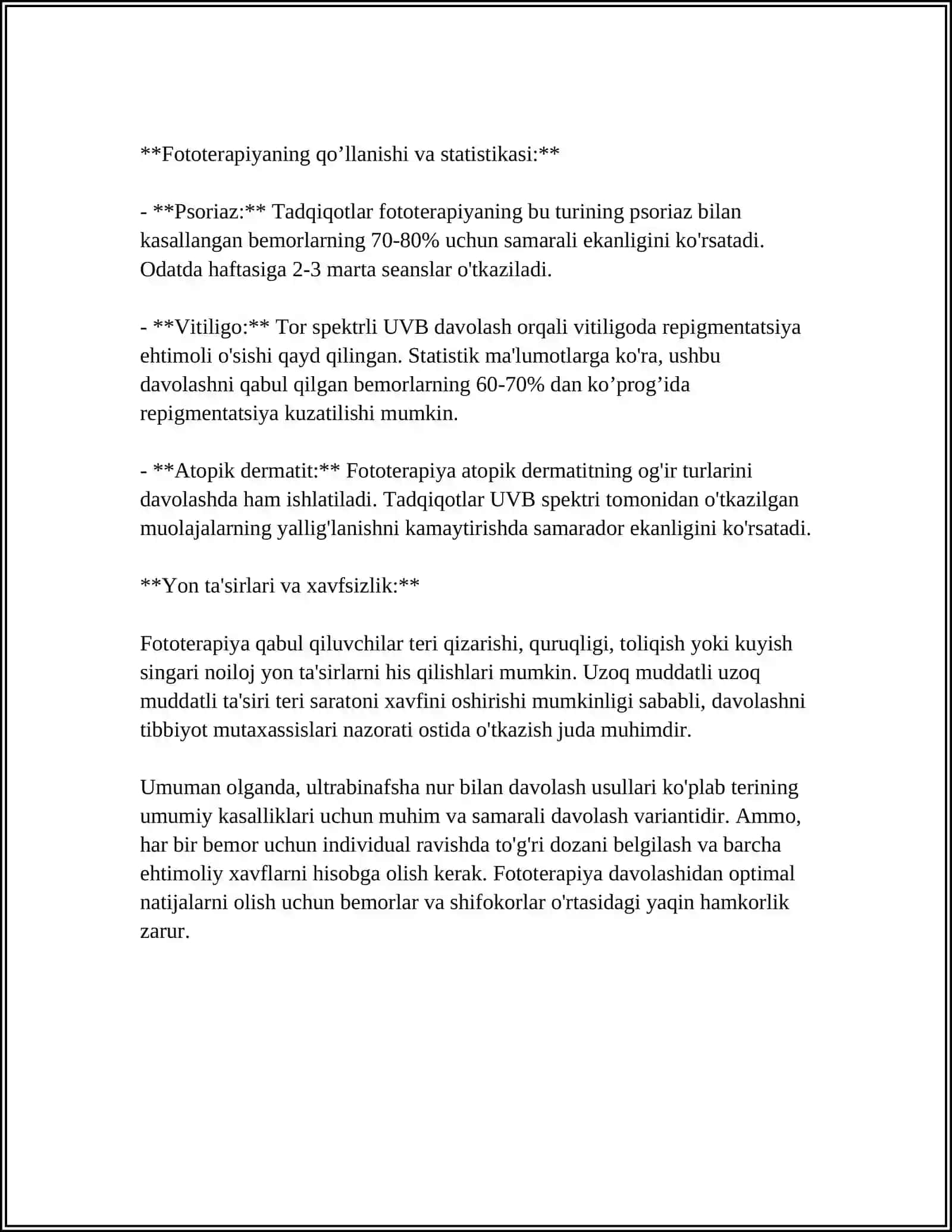 Ultrabinafsha nurini tozalash 4