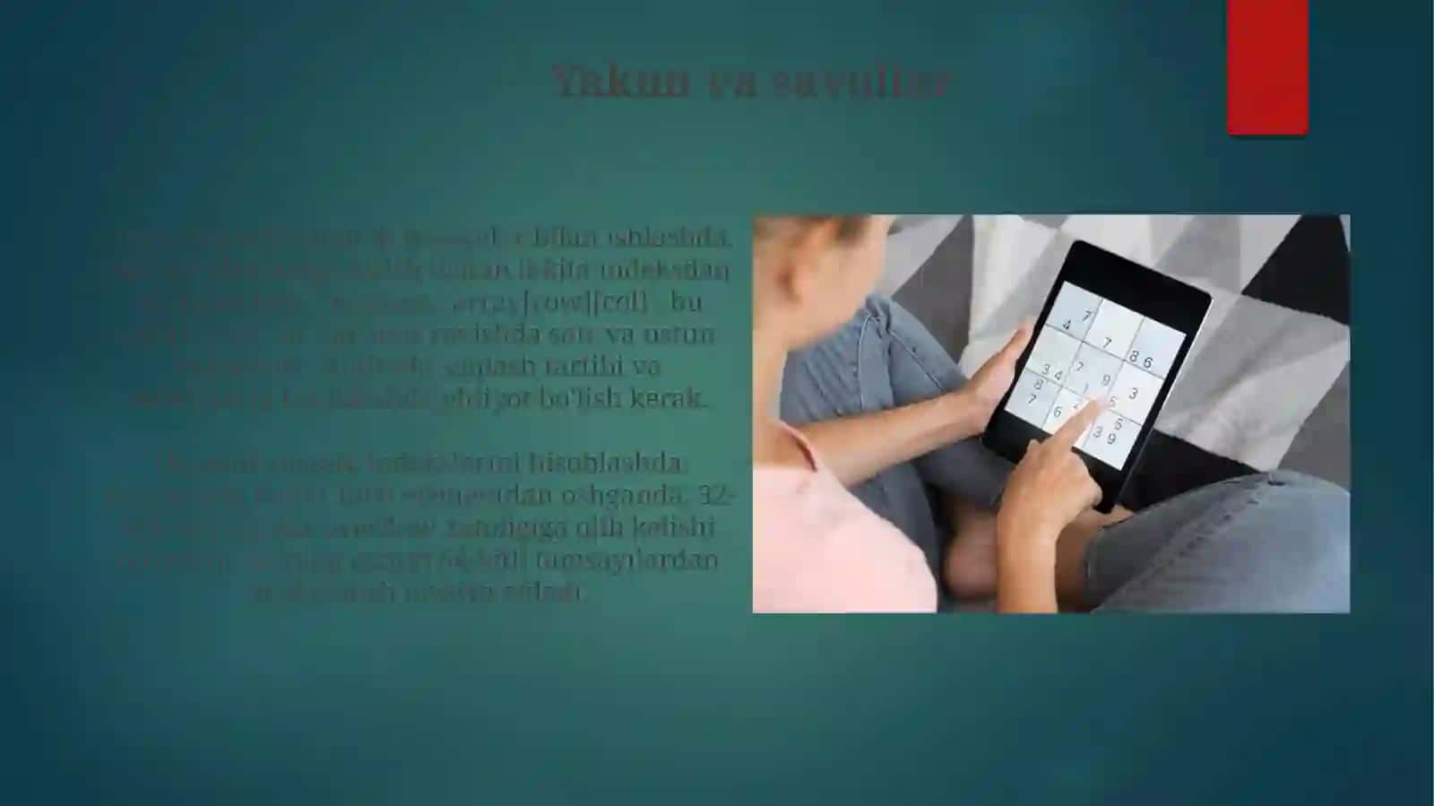 Dinamik qator ko’rsatkichlarini hisoblash bo’yicha masalalaryechish 4