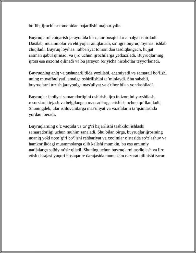 BUYRUQDAN KÓCHIRMA KÓRSATMA FARMON FARMOYISH 4
