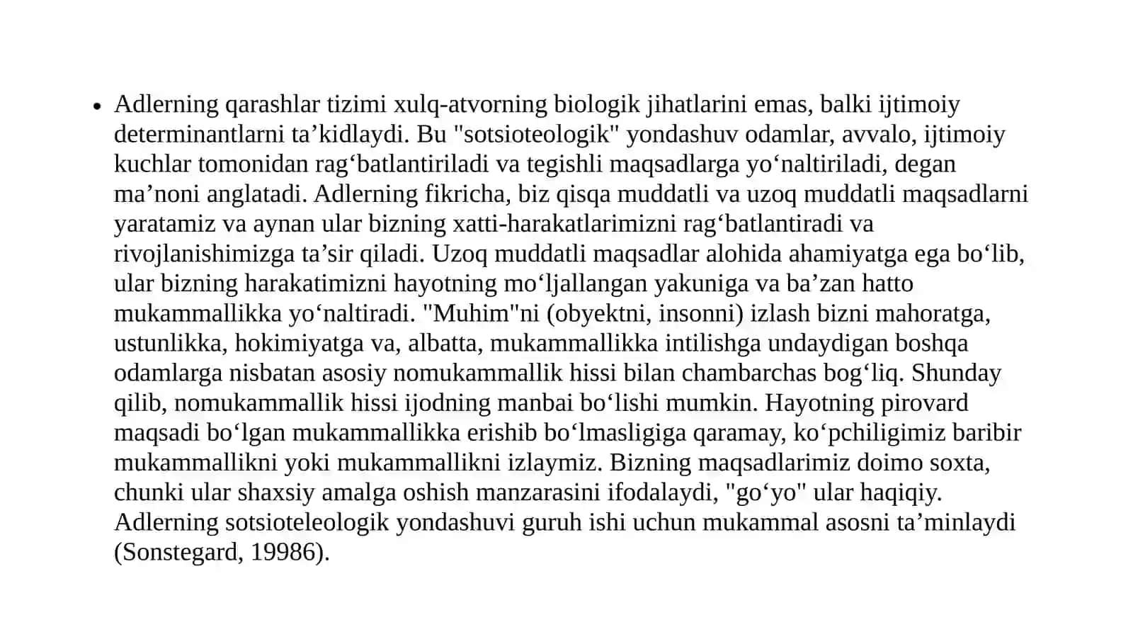 Adler talqinidagi guruhiy konsultatsiya 4