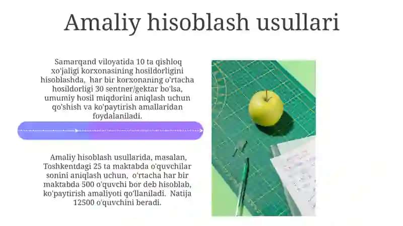 Amaliy masalalarda hisoblash usullarini tanlash 4