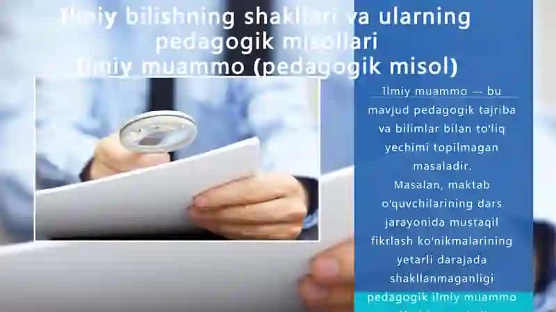 ILMIY BILISHNING SHAKLLARI VA METODLARI 4