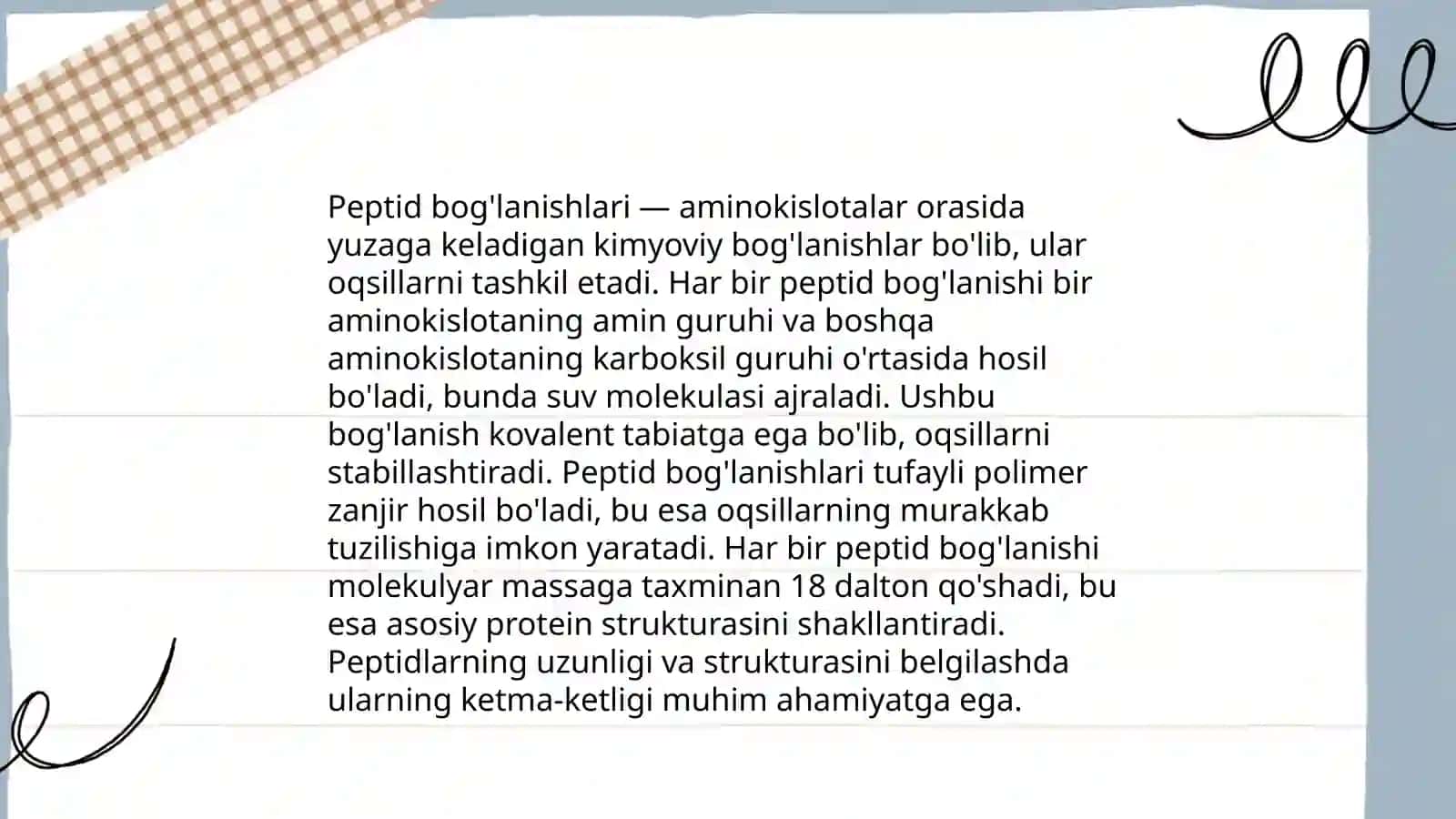 Peptid va oqsillar 4