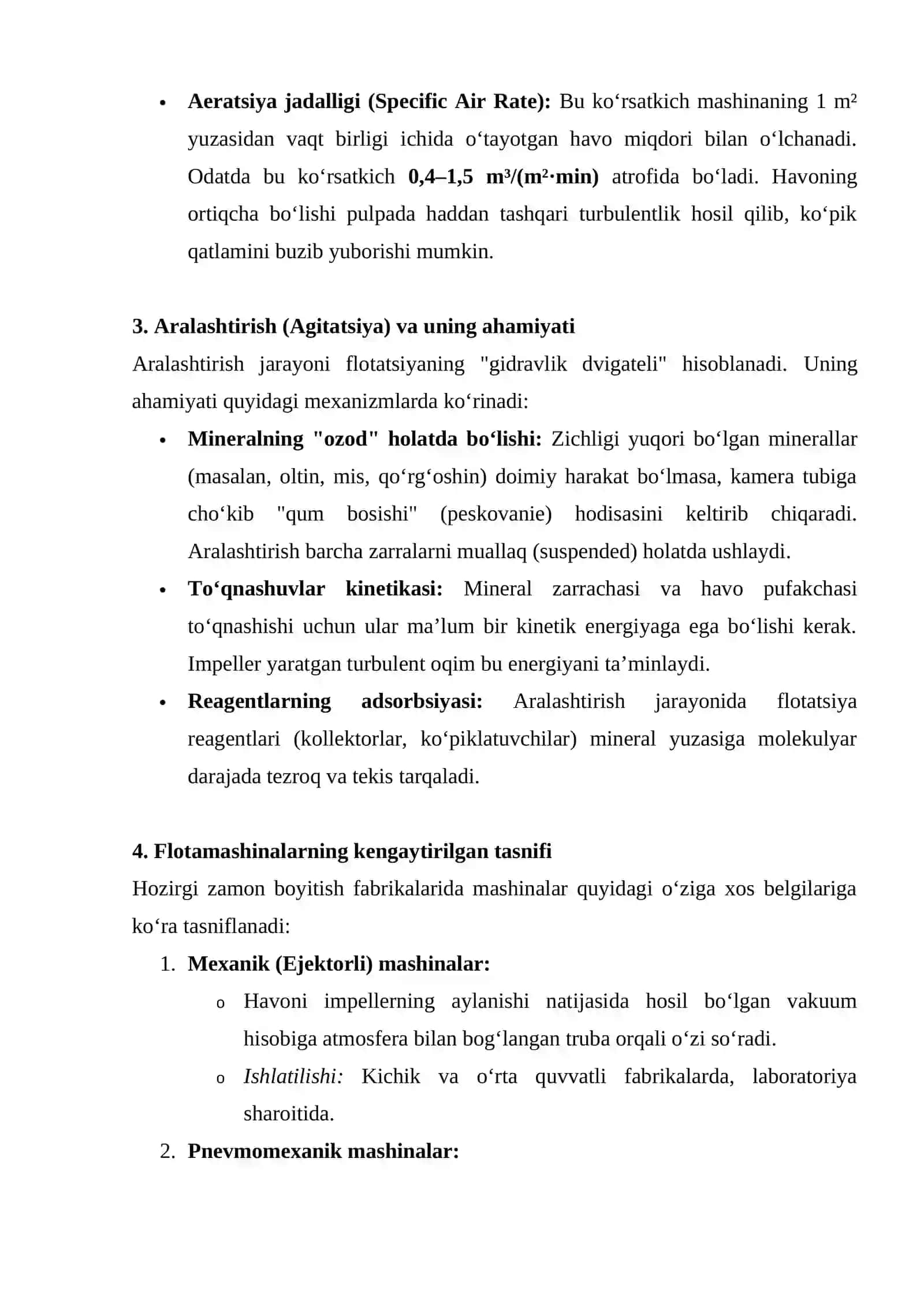 Mexanik va pnevmatik flotamashinaning tuzulishi xamda ishlash tartibi 4
