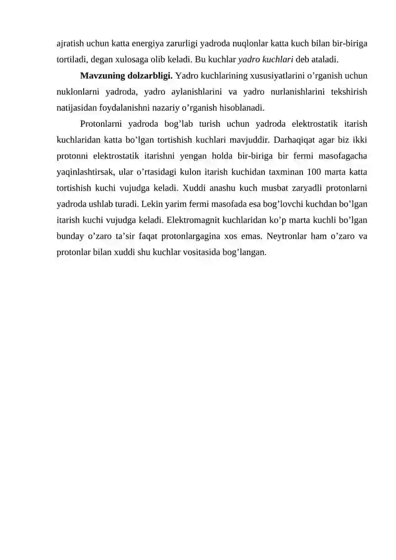 Yadroviy kuchlarning mezon nazariyasi 4