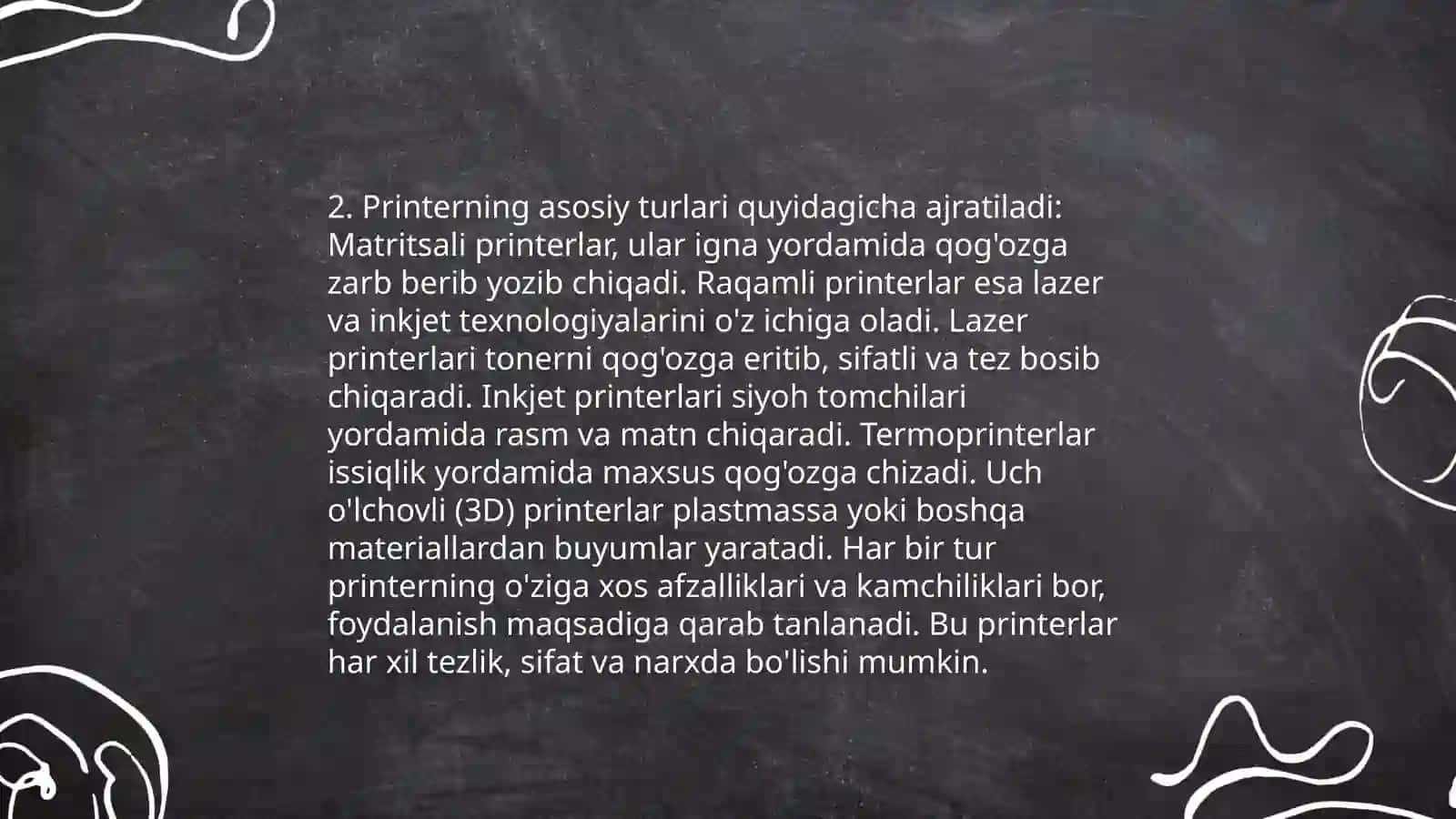 Printerlar turlari va ishlashi 4