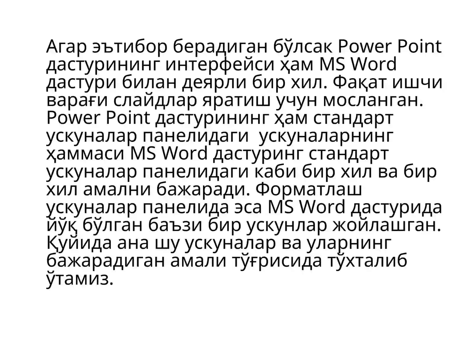 Power Point дастури ва унинг имкониятлари 4