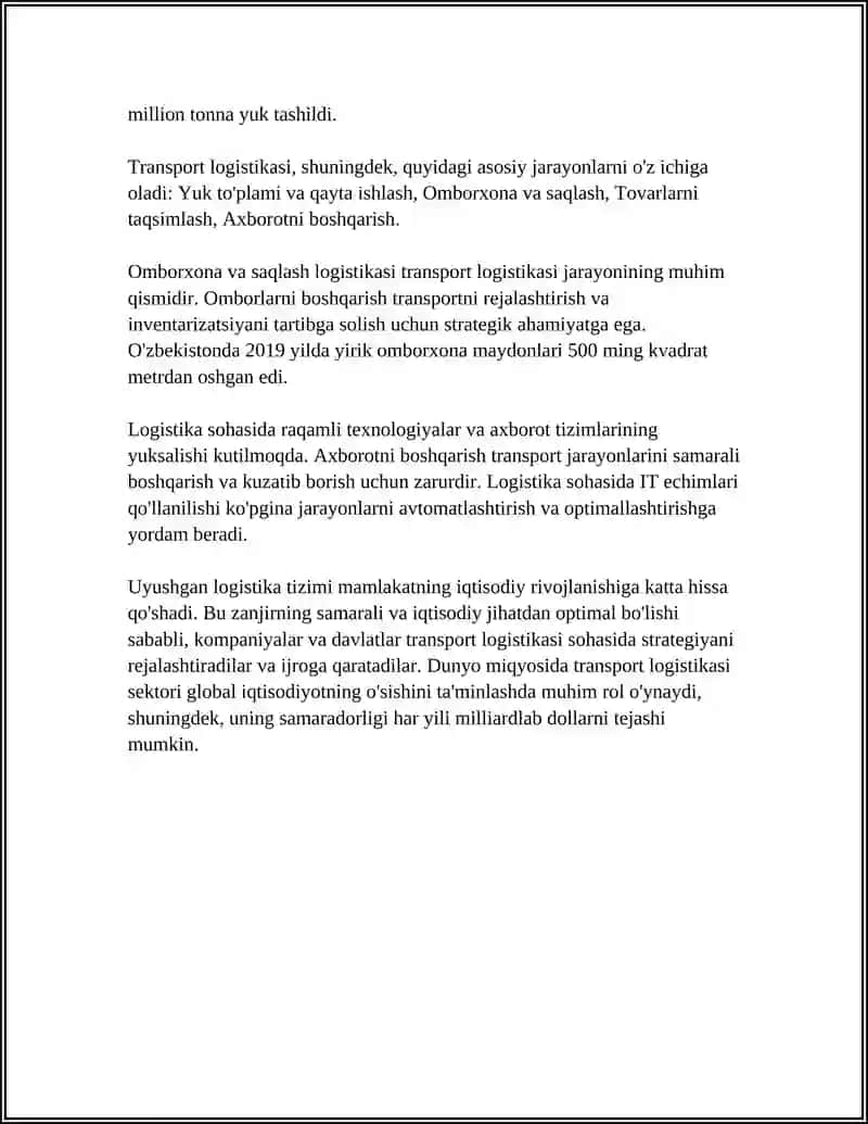 Transport logistikasi 4