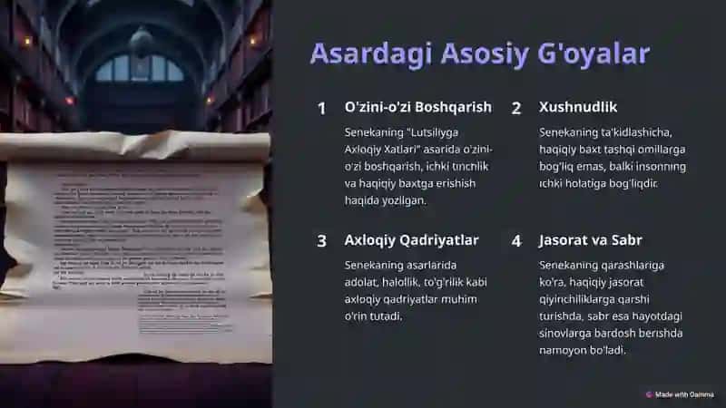 "Lutsiliyga Axloqiy Xatlari" 4