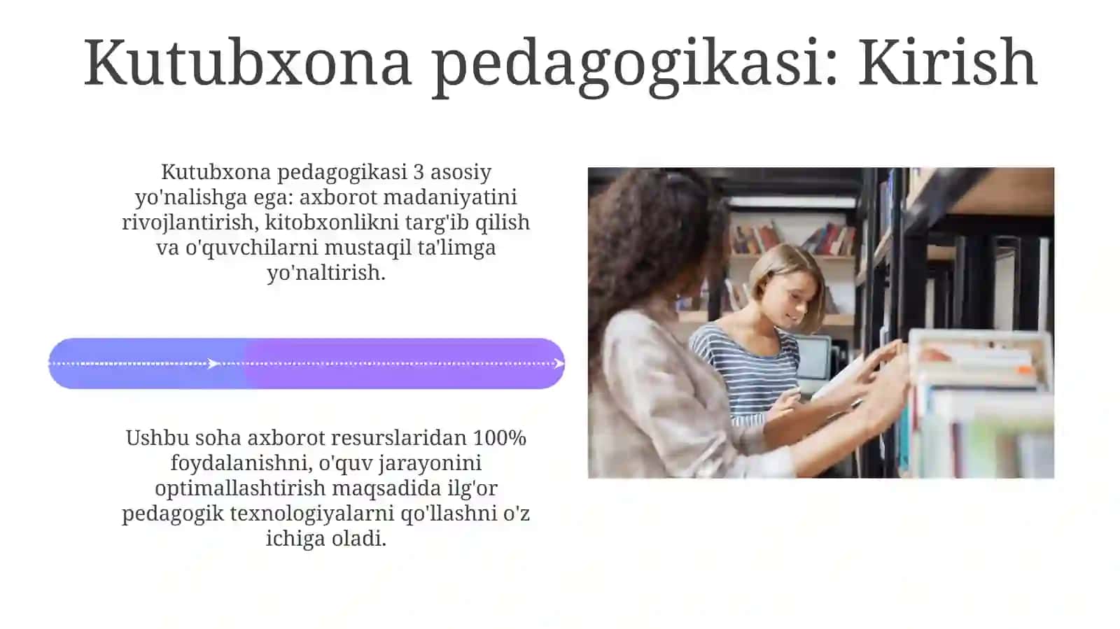 Kutubxona pedagogikasiga kirish 4