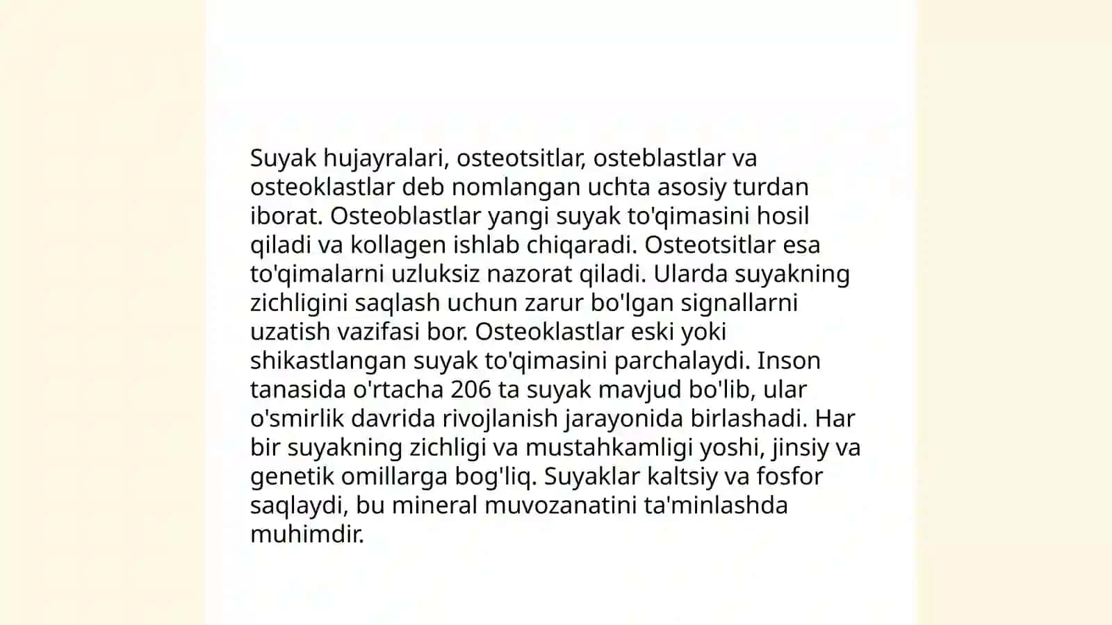 Suyaklar tuzilishi 4