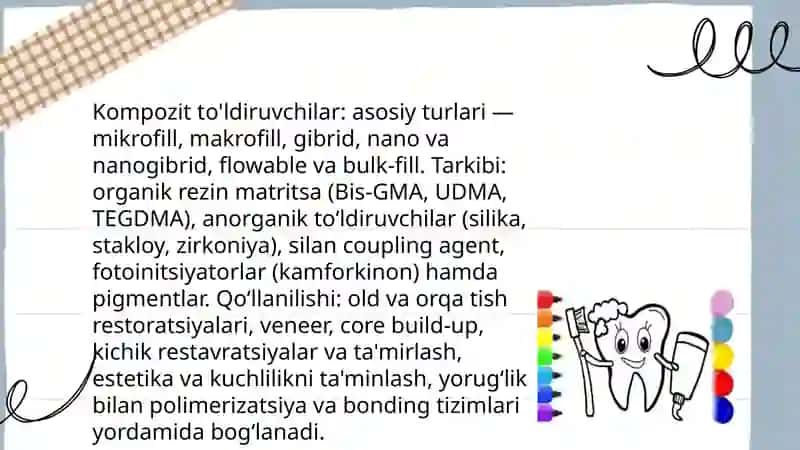 Zamonoviy stomatologik dastaklar 4