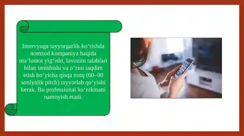 Ishga doir suhbat va telefonda gaplashish etiketi 4