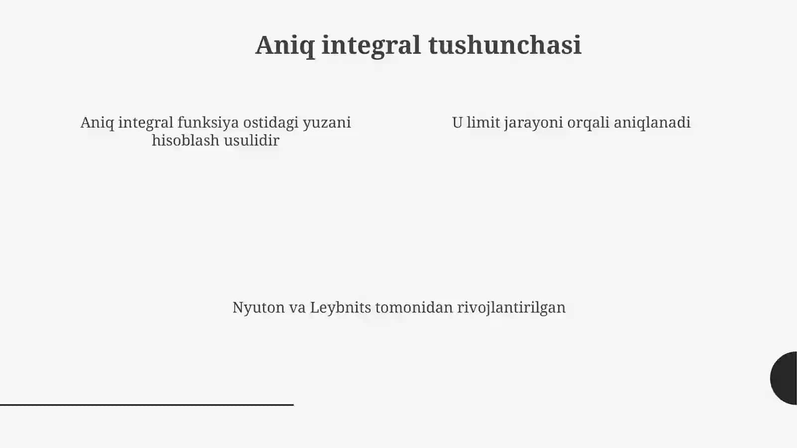 Aniqintegralningmexanikvafizikamasalalariniyechishgatatbiqi 4