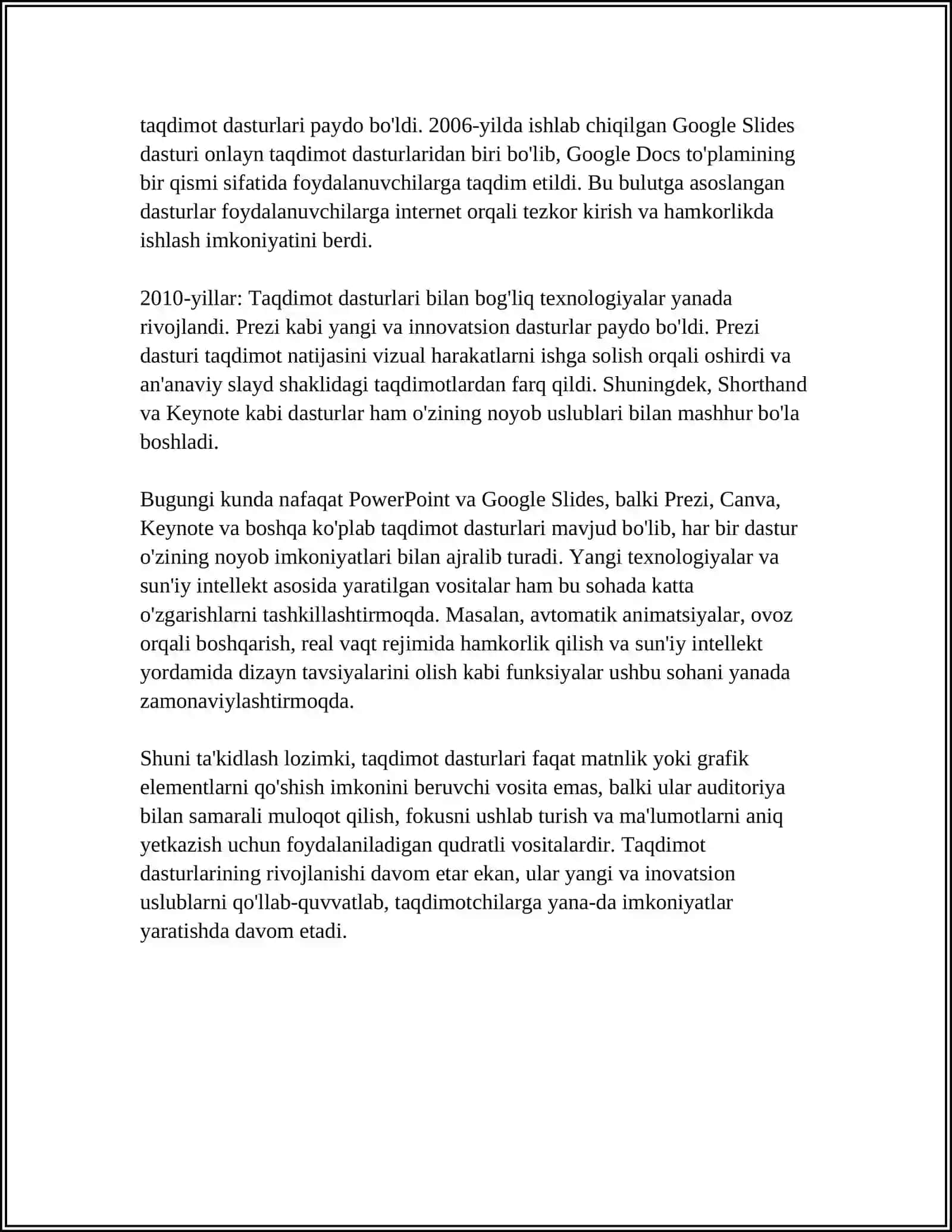 TAQDIMOT DASTURLARI (POWER POINT PREZI FOCUSKIY) 4