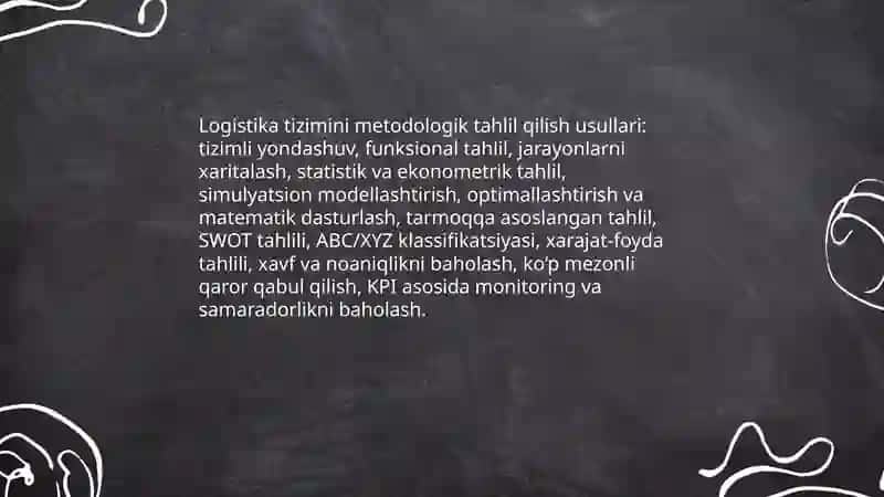 Logistika metodologiyasi 4