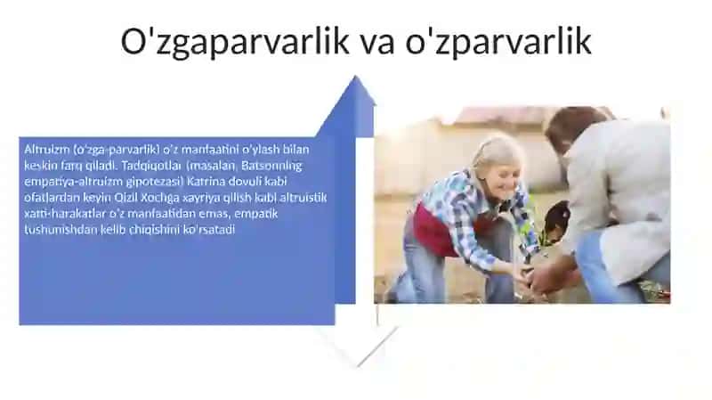 Altruizm haqida umumiy tushuncha 4