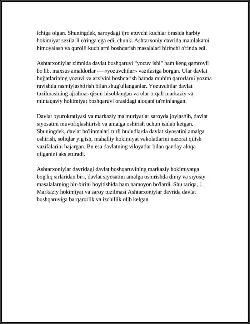 ASHTARXONIYLAR DAVRIDA DAVLAT BOSHQARUVI 4