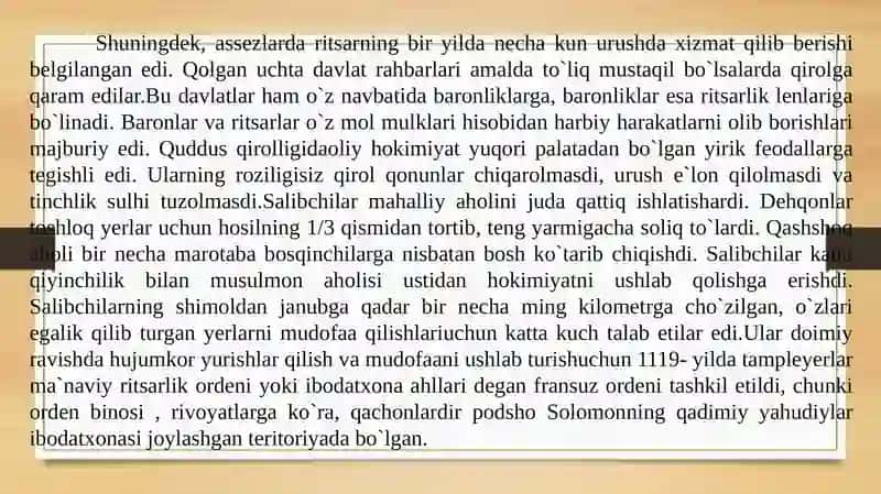 III-VIII ASRLARDA SALB YURISHLARI 4