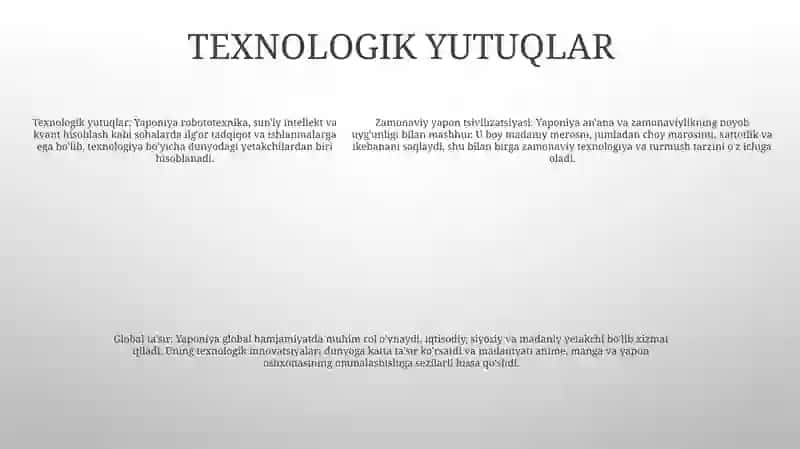 Zamonaviy Yapon Sivilizatsiyasi 4