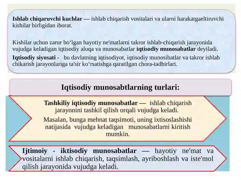 IQTISODIY TIZIM MODELLARI  VA MULKChILIK 4