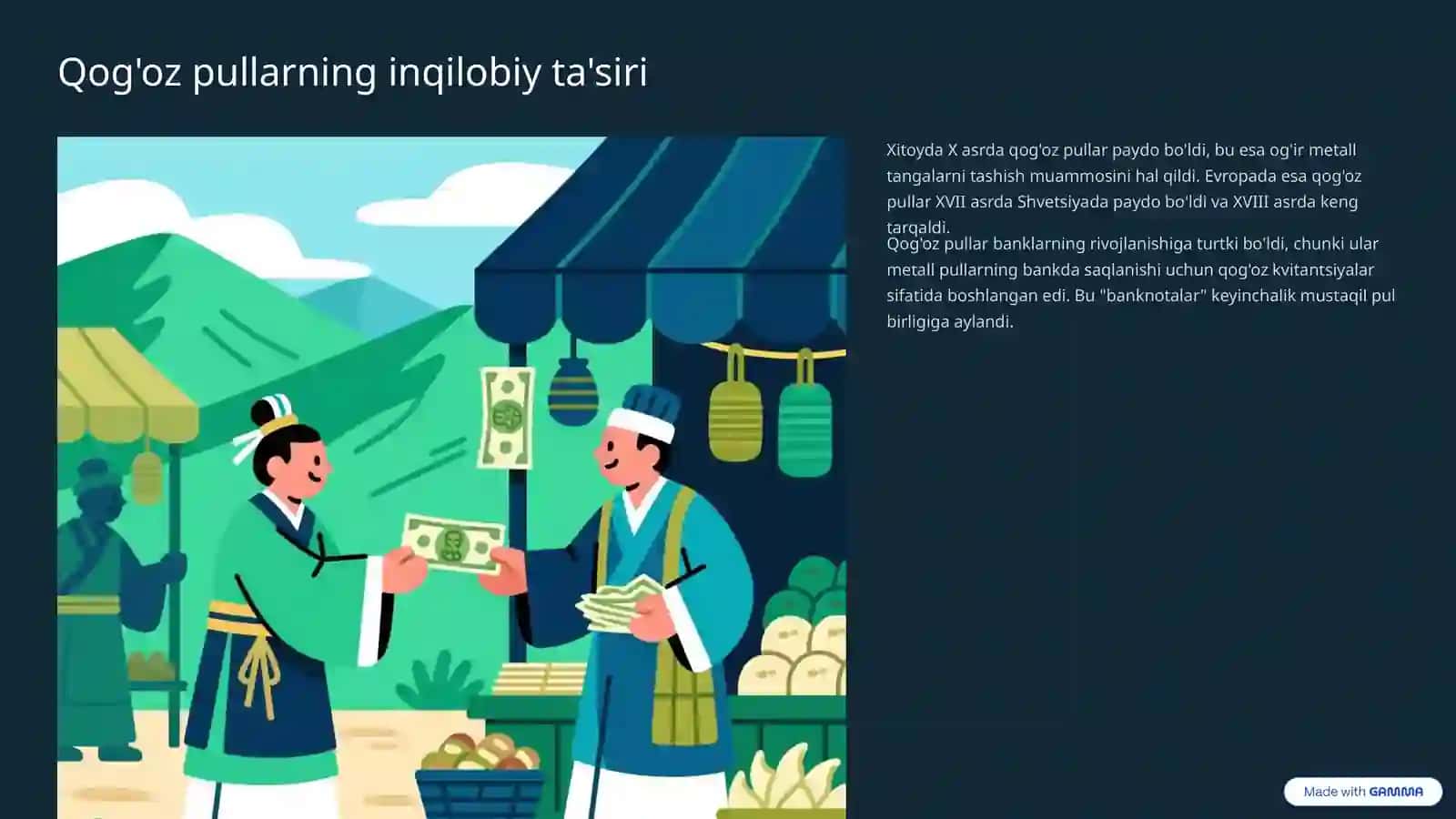 Pul shakllari va turlarining evolyutsiyasi: Tarixiy safar 4
