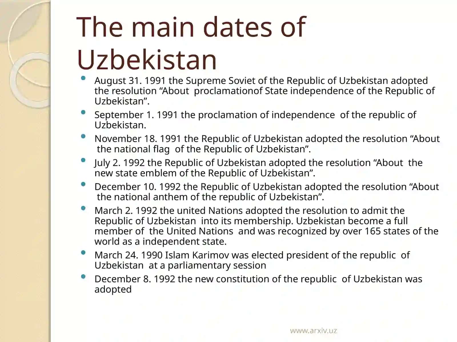 Uzbekistan – Central Asia Region 4