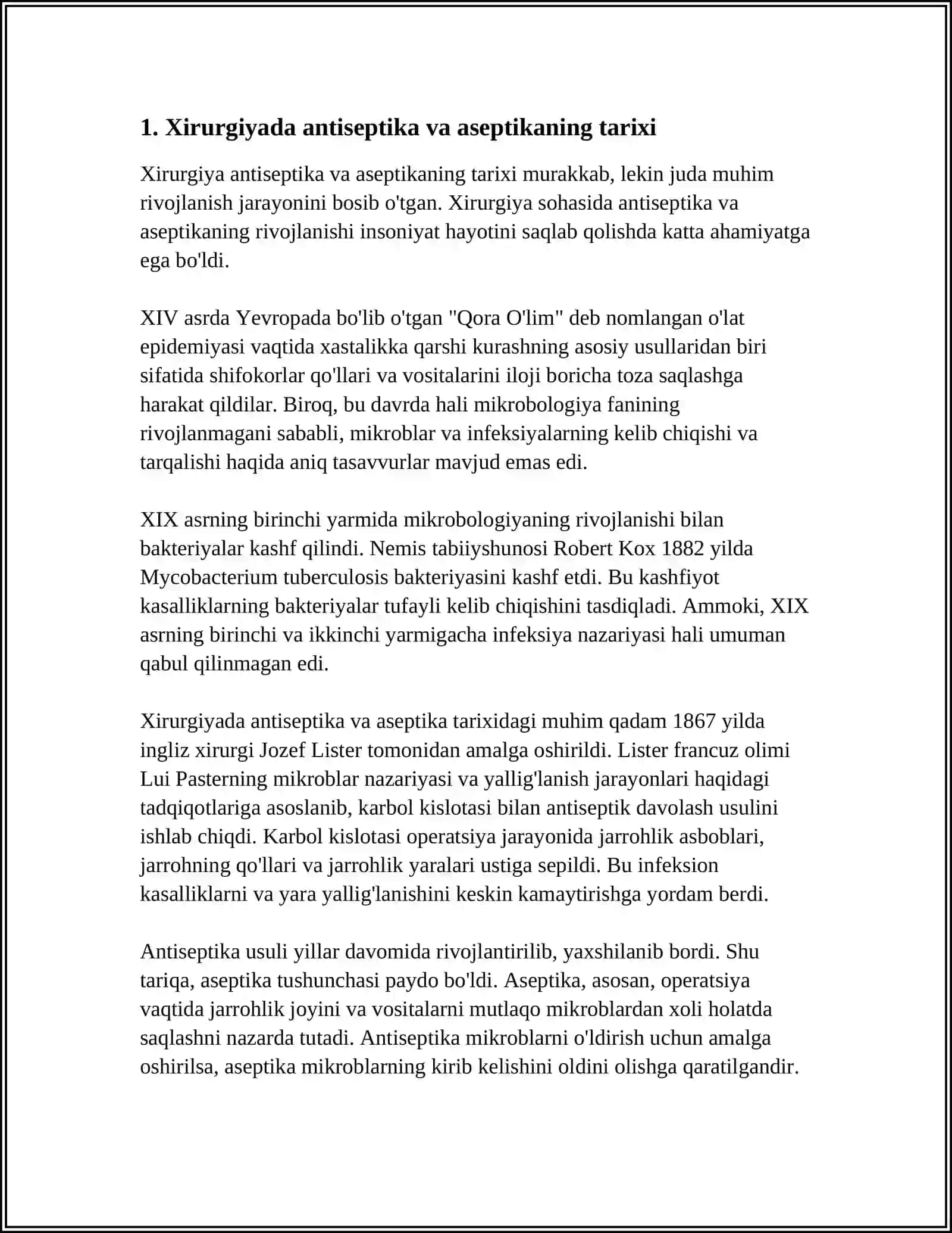XIRURGIYADA ANTISEPTIKA ASOSLARI 4